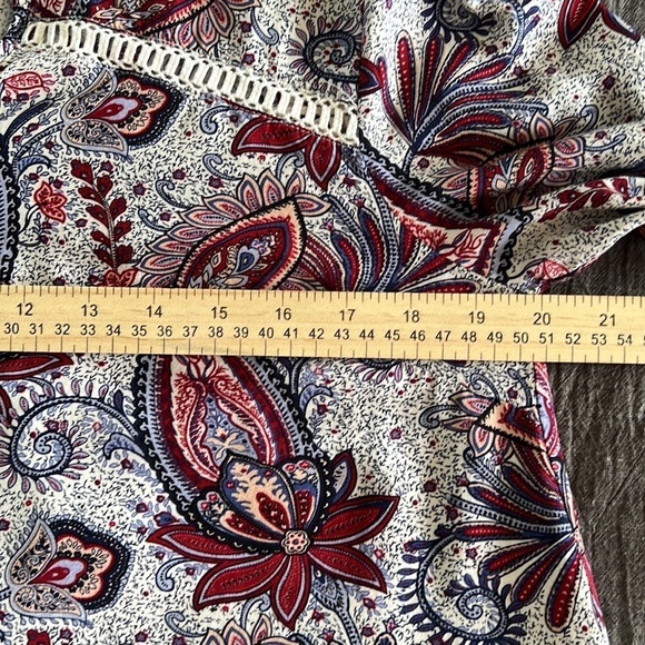 UMGEE USA TUNIC TOP SZ S OVERSIZED FALL COLORS COTTON BLEND SOFT - Picture 7 of 9